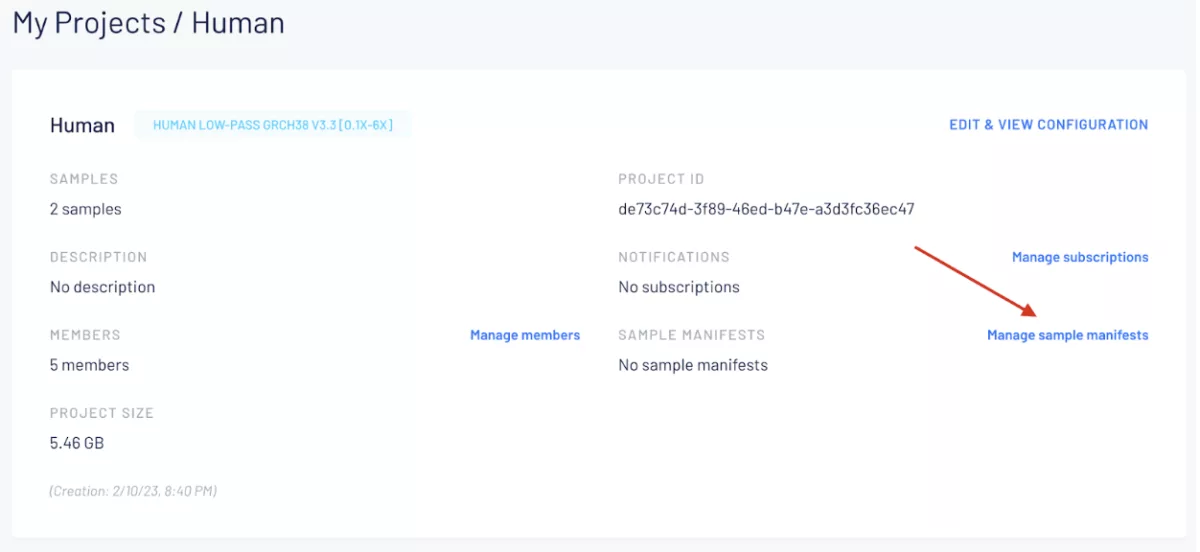 Updated sample manifests